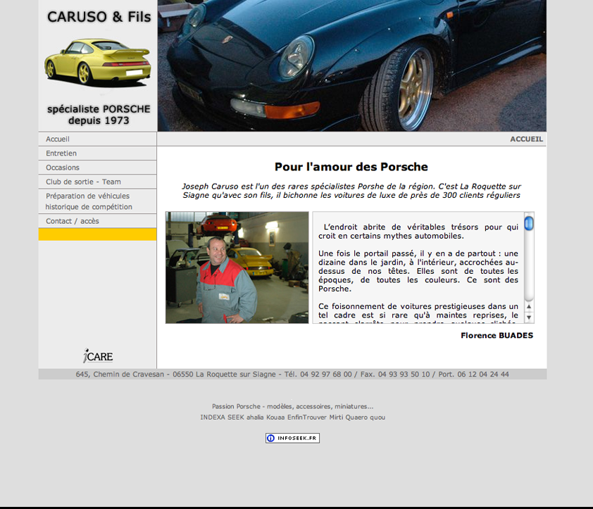  la fois les anciennes Porsche mais pr pare galement des v hicules de 